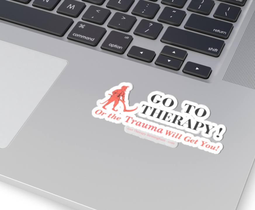 Go To Therapy Kiss-Cut Stickers